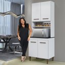 Ver imagem 5 de Conjunto Modulado Paneleiro 4 Portas Balcão 3 Portas Aéreo 3 Portas e 1 Aéreo Basculante