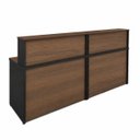 Ver imagem 4 de Conjunto 2 Balcões de Atendimento e Recepção Comercial 140x60cm para Loja, Comércio e Escritório