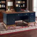 Ver imagem 4 de Escrivaninha de Madeira Hannover com 2 Portas e 2 Gavetas com Tampo Estendido 60813te