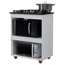 Ver imagem 7 de Conjunto Modulado Balcão para Cooktop 5 Bocas Aéreo 2 Portas e 1 Aéreo Basculante