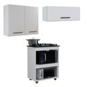 Ver imagem 1 de Conjunto Modulado Balcão para Cooktop 5 Bocas Aéreo 2 Portas e 1 Aéreo Basculante