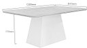 Ver imagem 2 de Mesa de Jantar Slim Retangular Tampo MDF/Vidro 120cm Pampulha New Moveis Leifer Freijó/Chumbo, Copo 