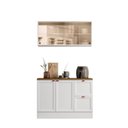 Ver imagem 2 de Cozinha Completa Modulada Americana com Vidro Reflecta 2 Peças Yescasa