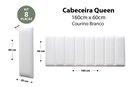 Ver imagem 2 de Placas Cabeceira Modulada Adesiva Queen Estofada 160cm x 60cm Kit 8 Placas - Courino Branco