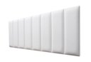 Ver imagem 1 de Placas Cabeceira Modulada Adesiva Queen Estofada 160cm x 60cm Kit 8 Placas - Courino Branco
