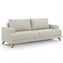 Ver imagem 7 de Sofá 160cm 2 Lugares Pés Curvos Santi Boucle D05 Creme - Mpozenato