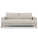 Ver imagem 1 de Sofá 160cm 2 Lugares Pés Curvos Santi Boucle D05 Creme - Mpozenato