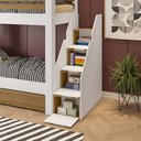 Ver imagem 4 de Beliche Solteiro Adulto com 2 Gavetões e 4 Nichos Star Plus Casatema MadeiraOriginals