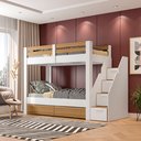 Ver imagem 2 de Beliche Solteiro Adulto com 2 Gavetões e 4 Nichos Star Plus Casatema MadeiraOriginals