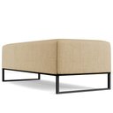 Ver mais imagens de Puff Decorativo Sala de Estar Bali W01 Base Ferro 120x50 cm Linho Bege Escuro - Lyam Decor