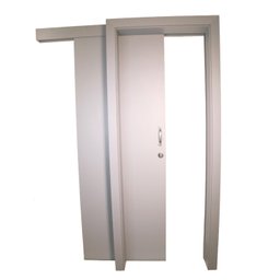 Kit Porta de Correr Completa 80x213x14 com Ferragens - 2