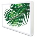 Ver imagem 2 de Quadro Decorativo Floral Folha Palmada Verde em Moldura Caixa Tacolado Moldura Trad 1cm Branca com V
