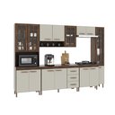 Ver imagem 2 de Cozinha Modulada Completa Fidelitá Lisboa 6 Peças 295cm 15 Portas 3 Gavetas com Tampo