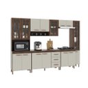 Ver imagem 3 de Cozinha Modulada Completa Fidelitá Lisboa 6 Peças 295cm 15 Portas 3 Gavetas com Tampo