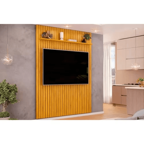 Painel Pratic 1830x2400 Cedro Tv 65 Polegadas - Dj