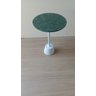 Mesa Lateral de 30Ø e altura de 52cm, Tampo em Mármore Verde Guatemala - 1
