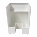 Ver imagem 2 de Gabinete para Tanque com Rodízios e Porta-Objetos – Organizador Multiuso para Lavanderia