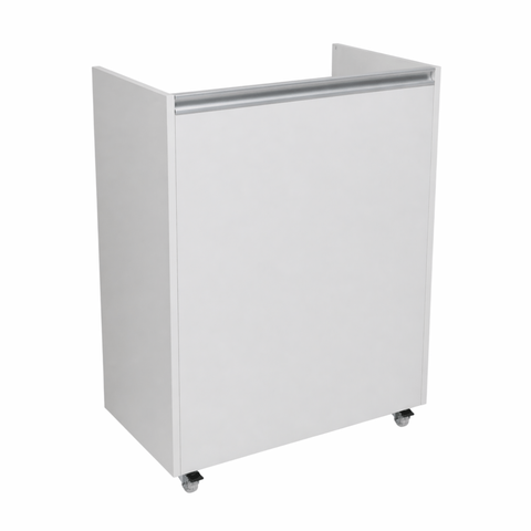 Gabinete para Tanque com Rodízios e Porta-Objetos – Organizador Multiuso para Lavanderia