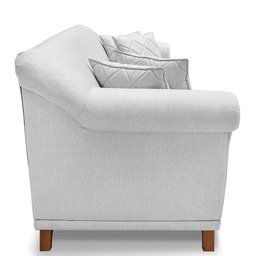 Sofá Amsterdam 3 Lugares 2,00 Linho Rustico Grigio - Lucadi Home - 5