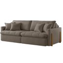 Ver imagem 6 de Sofá Cama Lisboa Retrátil e Reclinável 220cm Braço 10cm Meu Sofá Online