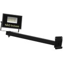 Ver imagem 4 de Suporte Refletor Inclinado Parede Braço 30 Cm Preto