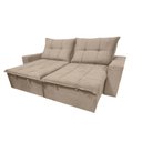 Ver imagem 2 de Sofá Retrátil e Reclinável 4 Lugares com Molas 2,30m Safira Veludo