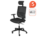 Ver imagem 2 de Cadeira Escritório Presidente Ergonômica NR17 Atenas