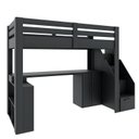 Ver imagem 5 de Cama Office Multifuncional Solteiro Adulto Star Plus Casatema MadeiraOriginals Preto