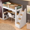 Ver mais imagens de Cama Office Multifuncional Solteiro Adulto Star Plus Casatema MadeiraOriginals Branco/Montana