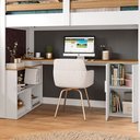 Ver imagem 5 de Cama Office Multifuncional Solteiro Adulto Star Plus Casatema MadeiraOriginals Branco/Montana