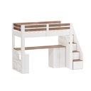 Ver imagem 2 de Cama Office Multifuncional Solteiro Adulto Star Plus Casatema MadeiraOriginals Branco/Montana