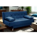 Ver imagem 1 de Sofá Cama 1,80m Istambul Suede Azul Mirra Decor