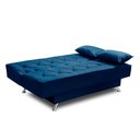 Ver imagem 4 de Sofá Cama 1,80m Istambul Suede Azul Mirra Decor