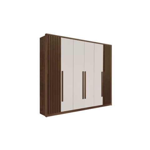 Guarda Roupa Casal 6 Portas 6 Gavetas 100% MDF Anápolis Ripado Montagem Inteligente - Valverde: New 