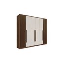 Ver imagem 1 de Guarda Roupa Casal 6 Portas 6 Gavetas 100% MDF Anápolis Ripado Montagem Inteligente - Valverde: New