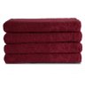 Kit 04 Toalhas de Banho Athenas 100% Algodão Vinho - 1
