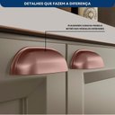 Ver imagem 7 de Cozinha Compacta Modulada 4 Peças 9 Portas e 2 Gavetas com Tampo e Pés Reguláveis 200x213x50cm Griss