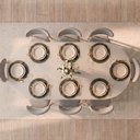 Ver imagem 2 de Conjunto de Jantar Mesa Oval Tali 210cm e 8 Cadeiras Ema CabeCasa MadeiraOriginals Off White/Prata
