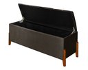 Ver imagem 4 de Recamier Baú Roma 1,50m Premium Sofá para Cama Casal Estilo Estofado Decorativo Cor Marrom
