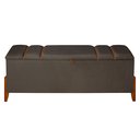 Ver imagem 3 de Recamier Baú Roma 1,50m Premium Sofá para Cama Casal Estilo Estofado Decorativo Cor Marrom