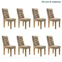 Ver imagem 1 de Conjunto 8 Cadeiras para Sala de Jantar Germany