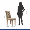 Ver imagem 3 de Conjunto 4 Cadeiras para Sala de Jantar Germany