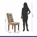 Ver imagem 3 de Conjunto 8 Cadeiras Estofadas Germany