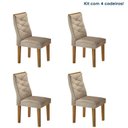 Ver imagem 1 de Conjunto 4 Cadeiras para Sala de Jantar Germany