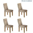 Ver imagem 1 de Conjunto 4 Cadeiras para Sala de Jantar Germany