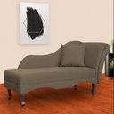 Ver imagem 1 de Recamier Divã Sofá Olivia Psicologia Consultório Linho Marrom - Lm Decor