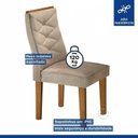 Ver imagem 6 de Conjunto 8 Cadeiras para Sala de Jantar Germany Bege/Ypê