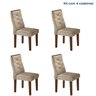 Conjunto 4 Cadeiras para Sala de Jantar Germany - 1
