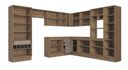 Ver imagem 4 de Armário de Cozinha Modulada Completa Reta 13 Peças 3,39x2,98m Botanic Kappesberg - Nogueira/Fendi