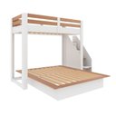 Ver imagem 2 de Beliche Family Adulto com Cama Casal Star Plus Casatema MadeiraOriginals Branco/Amadeirado Montana